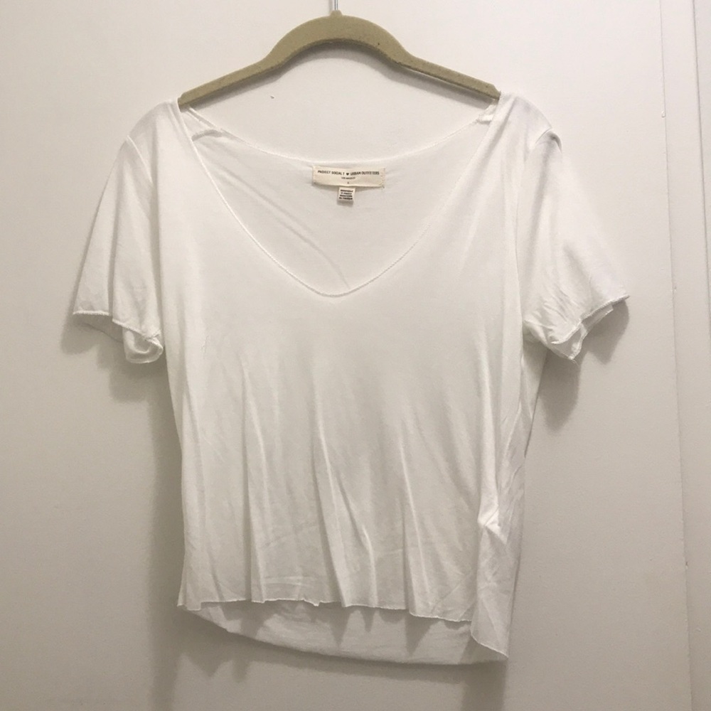 Soft white crop top